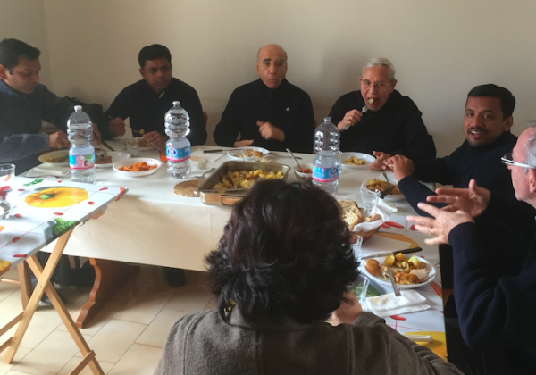Visit of Fr. Mathia and Family