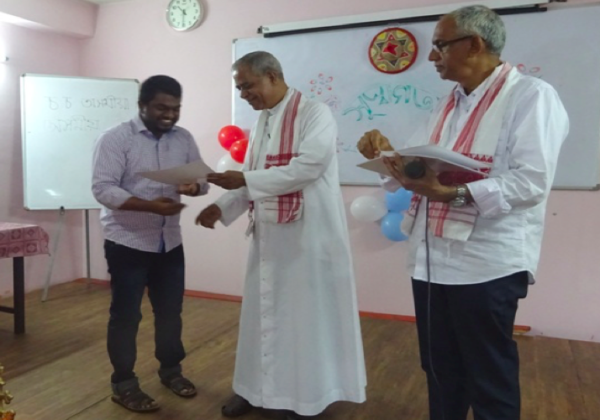 Fr. Biju Attends Assamese Course