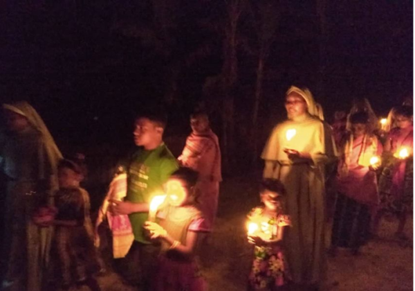 Rosary Procession in the Village