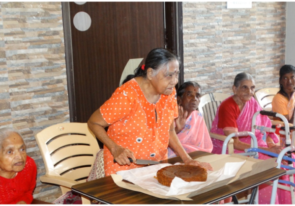 Celebration at the Home for the Elderly