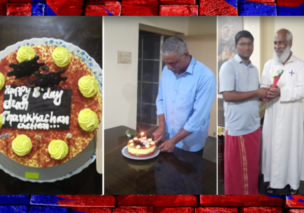 Welcome to Fr. Jose and the Birthday of Mr. Thankachan
