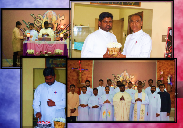 First Mass of Fr. Prakash at the Community