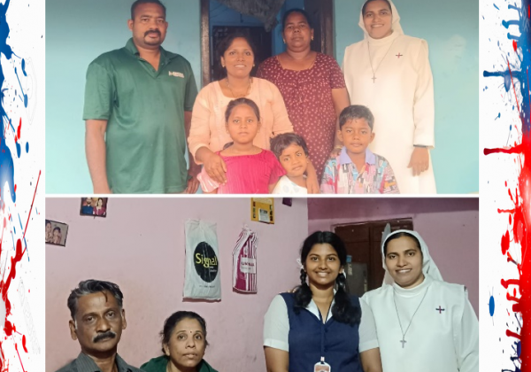 VISIT TO THE SPONSORED FAMILIES
