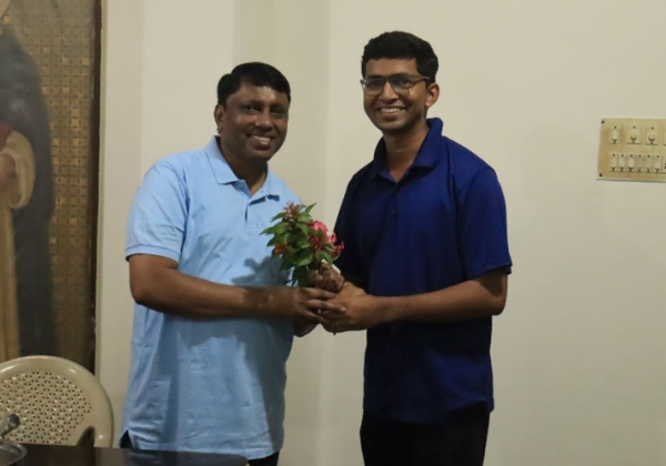 Welcoming Fr. Subash IMS