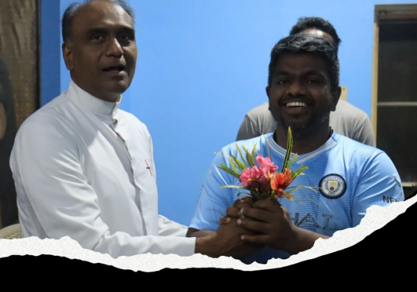 Welcoming Fr. Biju N. O.SS.T.